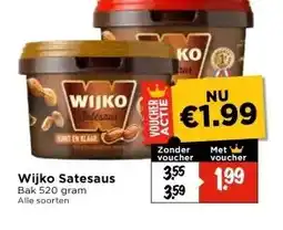 Vomar Voordeelmarkt Wijko Satesaus aanbieding