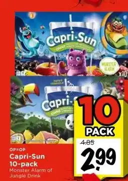 Vomar Voordeelmarkt Capri-Sun 10-pack Monster Alarm of Jungle Drink aanbieding