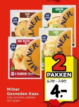 Vomar Voordeelmarkt Milner Gesneden Kaas aanbieding