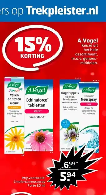 Trekpleister A.Vogel aanbieding