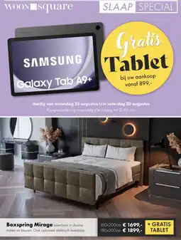 Woonsquare Boxspring Mirage aanbieding