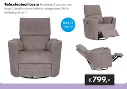 Woonsquare Relaxfauteuil Lazio aanbieding