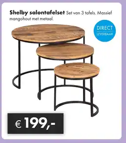 Woonsquare Shelby salontafelset aanbieding