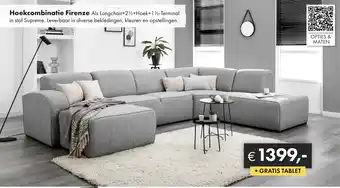 Woonsquare Hoekcombinatie Firenze aanbieding