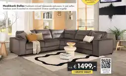 Woonsquare Hoekbank Dallas aanbieding
