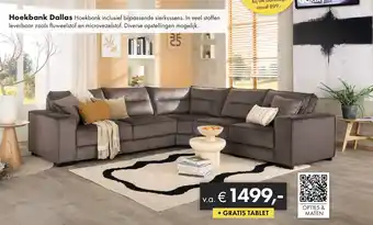 Woonsquare Hoekbank Dallas aanbieding