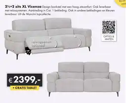 Woonsquare 2 1/2+2 zits XL Vicenza aanbieding