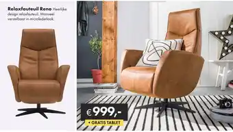 Woonsquare Relaxfauteuil Reno aanbieding