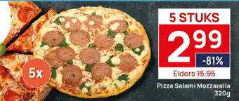 Butlon Pizza Salami Mozzarella aanbieding