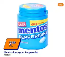 Action Mentos kauwgom Peppermint aanbieding