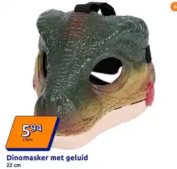 Action Dinomasker met geluid aanbieding