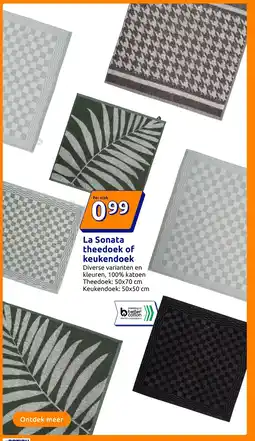 Action La Sonata theedoek of keukendoek aanbieding