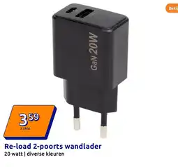 Action Re-load 2-poorts wandlader aanbieding