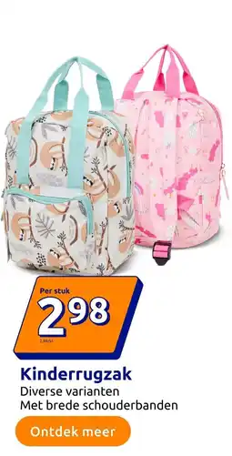Action Kinderrugzak aanbieding