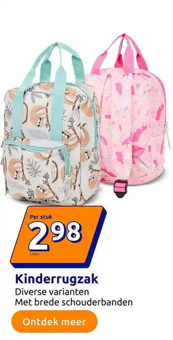 Action Kinderrugzak aanbieding