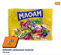 Action MAOAM uitdeelzak Festival aanbieding