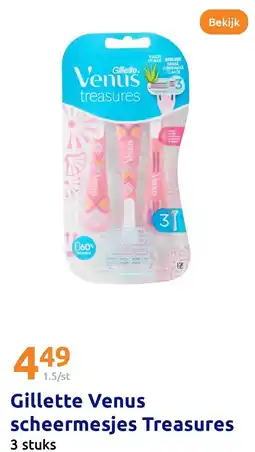 Action Gillette Venus scheermesjes Treasures aanbieding
