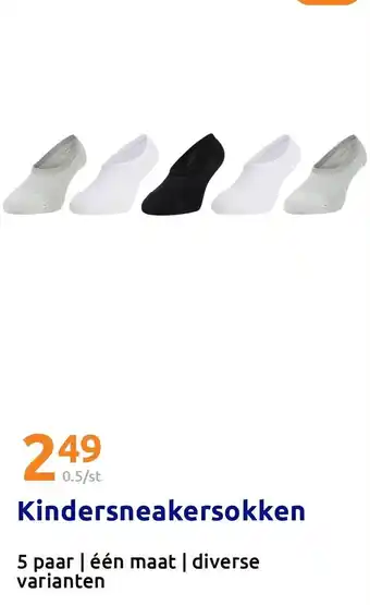 Action Kindersneakersokken aanbieding