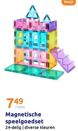 Action Magnetische speelgoedset aanbieding