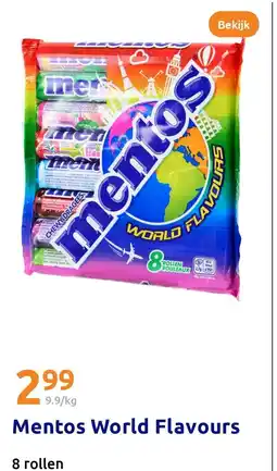 Action Mentos World Flavours aanbieding