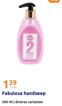 Action Fabulosa handzeep aanbieding