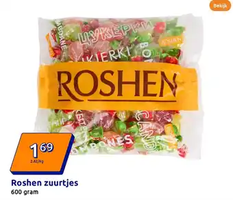 Action Roshen zuurtjes aanbieding