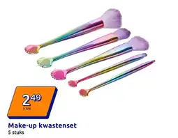 Action Make-up kwastenset aanbieding