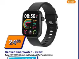 Action Denver Smartwatch zwart aanbieding