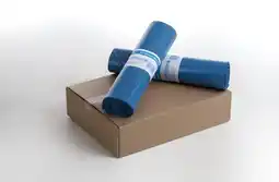 Bol.com Vuilniszak/afvalzak blauw - LDPE - 120 liter - 50 stuks aanbieding