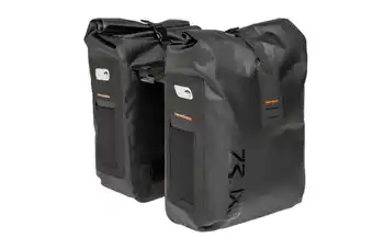 ANWB New Looxs Dubbele Fietstas Varo Racktime Zwart aanbieding