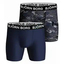 ANWB Björn Borg Heren 2-Pack Performance Boxers Zwartblauw XXL aanbieding