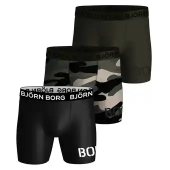 ANWB Björn Borg Heren 3-Pack Performance Boxers Meerkleurig XXL aanbieding