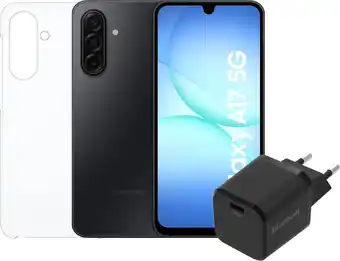 Coolblue Samsung Galaxy A17 128GB Zwart 5G + Accessoirepakket aanbieding