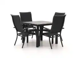 Kees Smit Bellagio Lugo/Fidenza 90cm dining tuinset 5-delig stapelbaar aanbieding