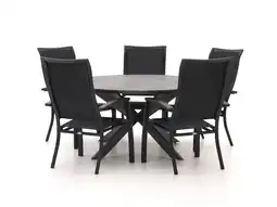 Kees Smit Bellagio Lugo/Fidenza ø 149cm dining tuinset 6-delig stapelbaar aanbieding