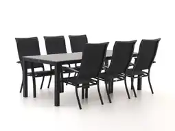 Kees Smit Bellagio Lugo/Fidenza 220cm dining tuinset 7-delig stapelbaar aanbieding