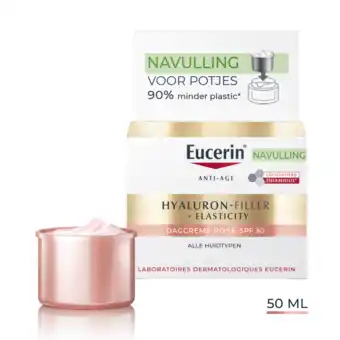 De Online Drogist Eucerin Hyaluron-Filler + Elasticity Dagcrème Rose SPF30 Navulling aanbieding