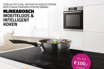 Obbink BOSCH INDUCTIEKOOKPLATEN BIJ OBBINK! aanbieding