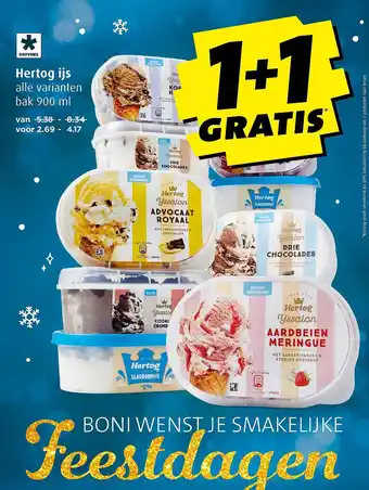 Boni Hertog ijs aanbieding