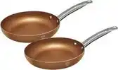 Bol.com Blaumann 3341 - Set van 2 pannen - RVS handgrepen - Le Chef Line - koperkleur aanbieding
