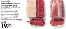 Sligro Natuurvlees-Nederland Runder dunne lende, entrecôte en kalfsribeye aanbieding