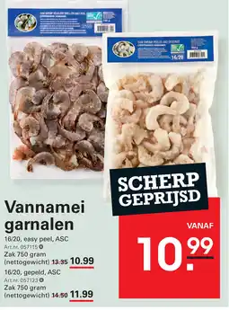 Sligro Vannamei garnalen aanbieding