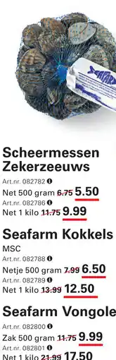 Sligro Seafarm Kokkels aanbieding