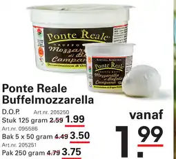Sligro Ponte Reale Buffelmozzarella aanbieding