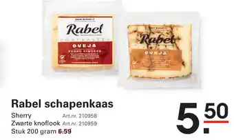 Sligro Rabel schapenkaas aanbieding
