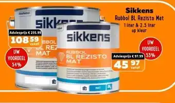 De voordeelmarkt Sikkens Rubbol BL Rezisto Mat aanbieding