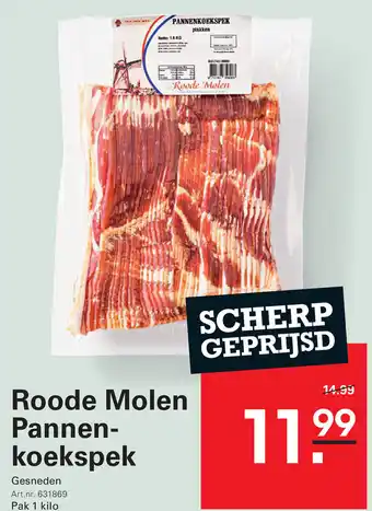 Sligro Roode Molen Pannen- koekspek aanbieding
