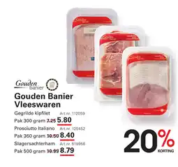 Sligro Gouden Banier Vleeswaren aanbieding