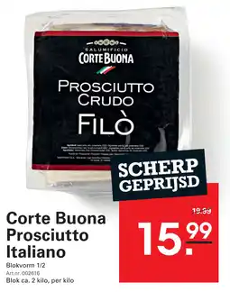 Sligro Corte Buona Prosciutto Italiano aanbieding