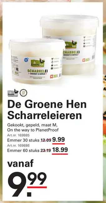 Sligro De Groene Hen Scharreleieren aanbieding